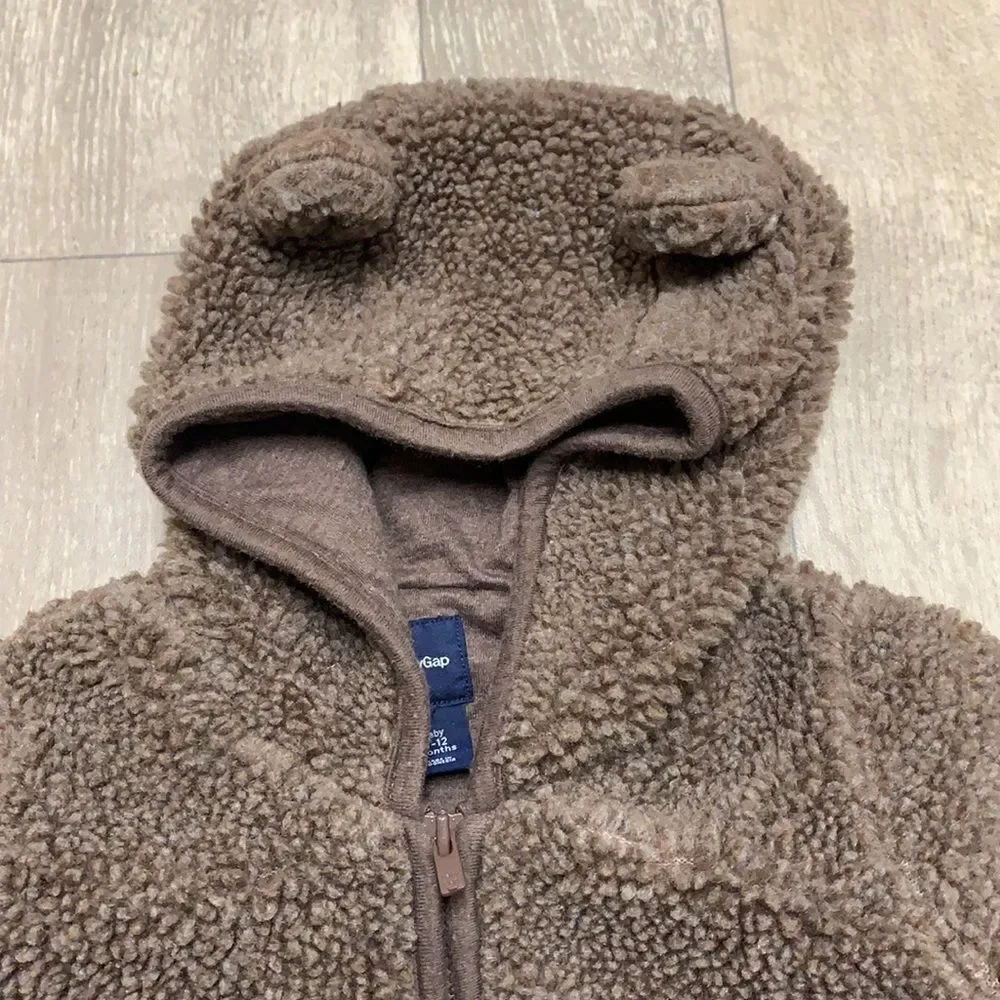 Baby Gap Sherpa Bear One-Piece Snowsuit - Picture 6 of 7
